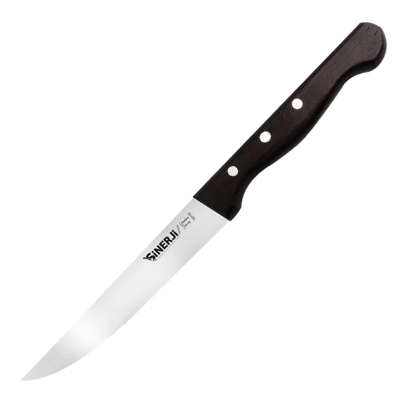 Sinerji Wooden Venge Saplı Düz Sebze Bıçağı, 12 cm