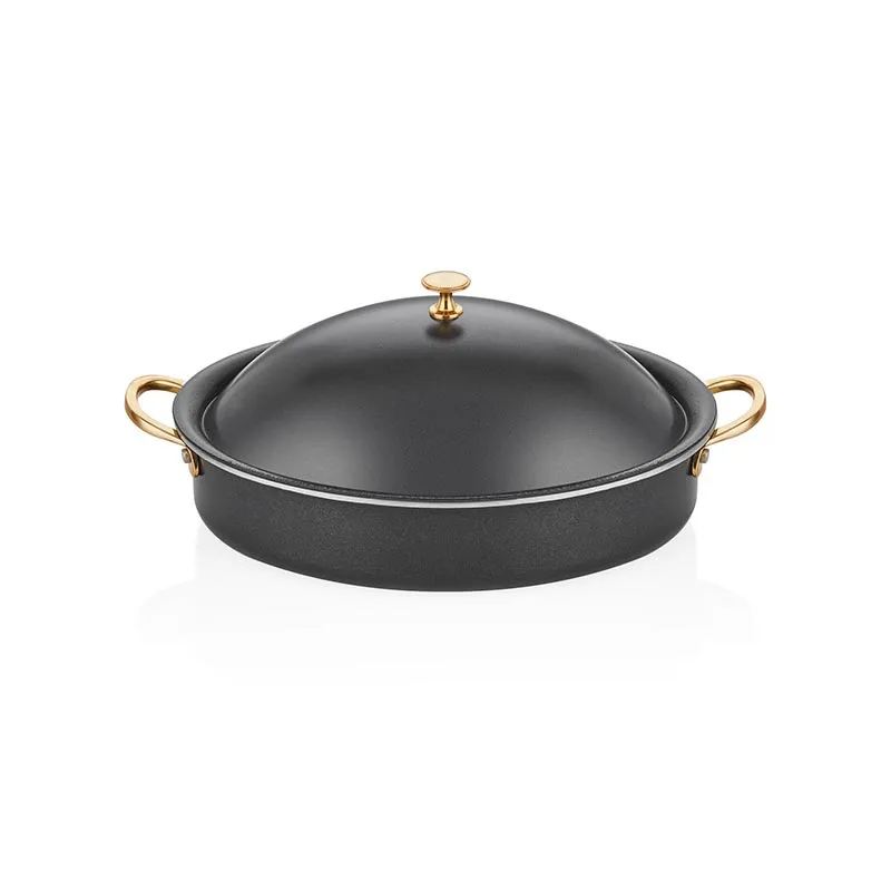 Altınbaşak Black Pearl Oval Derin Tencere, 25x17 cm