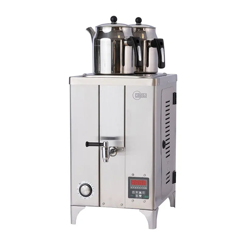 Çayista QGSE2I Qarabag Çay Makinesi, 2 Demlikli, 13 L, Elektrikli, Inox