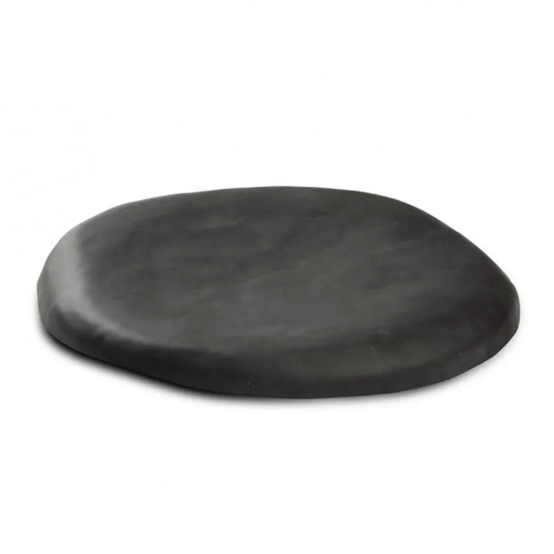 100% Chef Lava Opal Cam Sunum Tabağı, 17 cm, Siyah