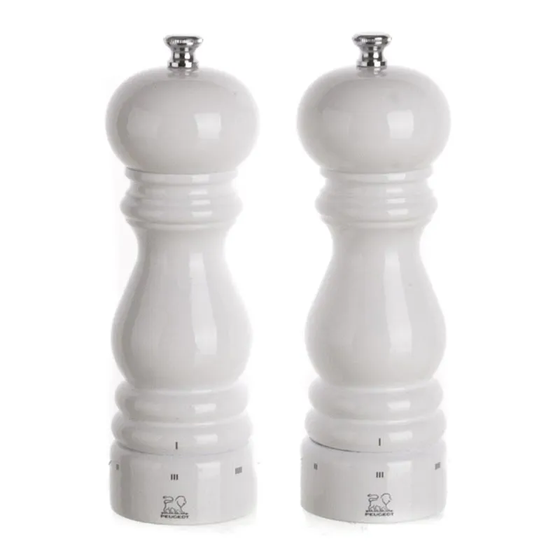 Peugeot Paris U-Select Coffret Tuz+Karabiber Değirmeni, 2'li Set, 18 cm, Beyaz