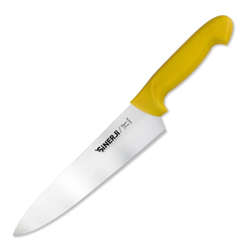 Sinerji Passion No 2 Plastik Saplı Şef Bıçağı, 20.5 cm, Sarı