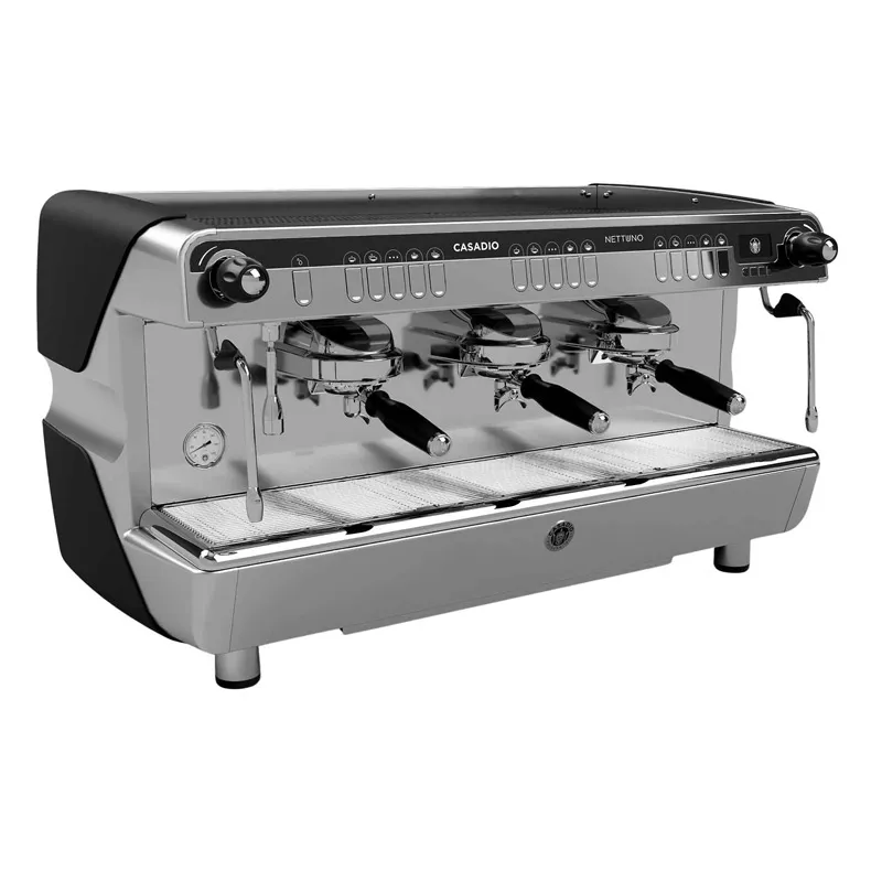 Casadio NETTUNO A3 TC Tall Cup Tam Otomatik Espresso Kahve Makinesi, 3 Gruplu, Siyah
