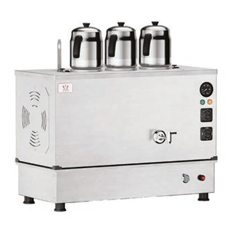 Anka Pro Kompakt Full Otomatik 3 Demlikli Çay Kazanı, 30 L, Elektrikli+Gazlı, Inox