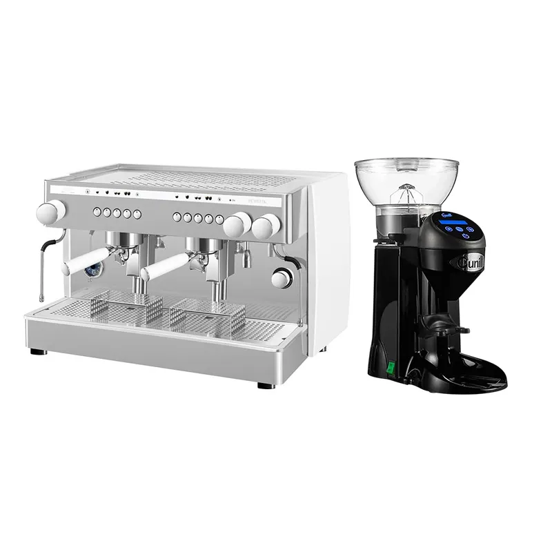 Saeco Perfetta Espresso Kahve Makinesi, Tall Cup, 2 Gruplu, Beyaz + Cunill Tranquilo Tron Kahve Değirmeni