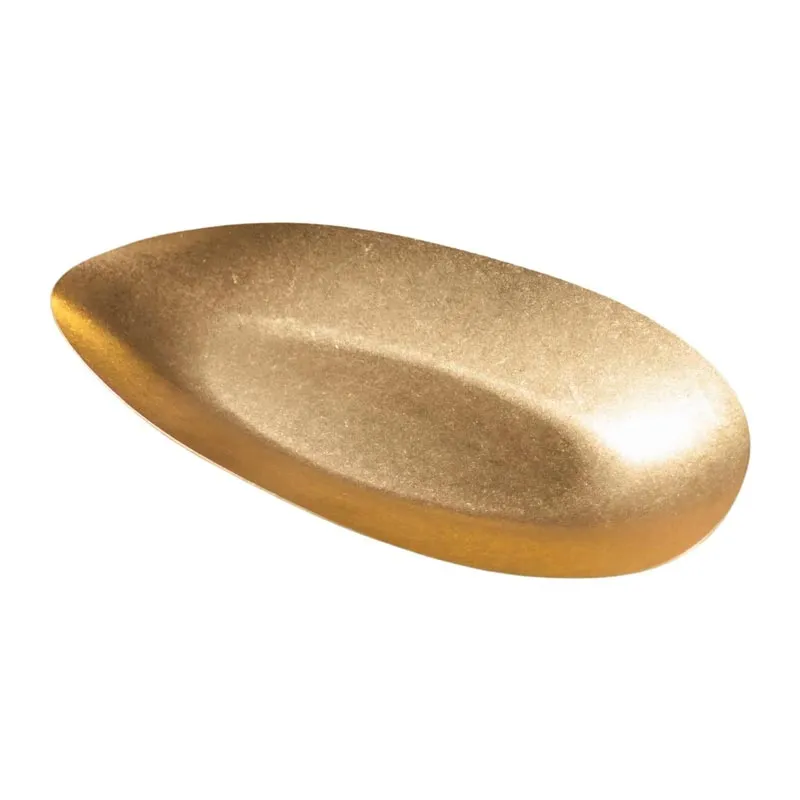 Biradlı Groovy GRV-R241001 Açık Büfe Retro Sunum Tabağı, 30x14.5x3.3 cm, Altın