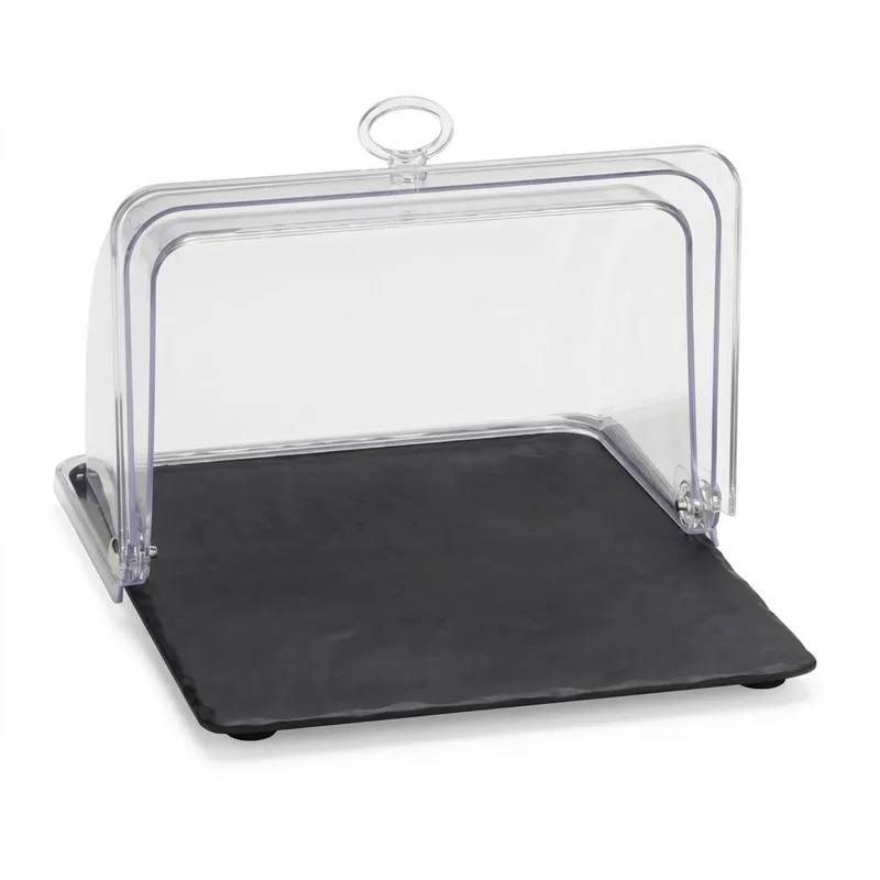 Zicco ZCP-767 Polikarbon Rolltop Kapaklı Melamin Altlı Muhafaza Kabı, GN 1/2, 32x26 cm