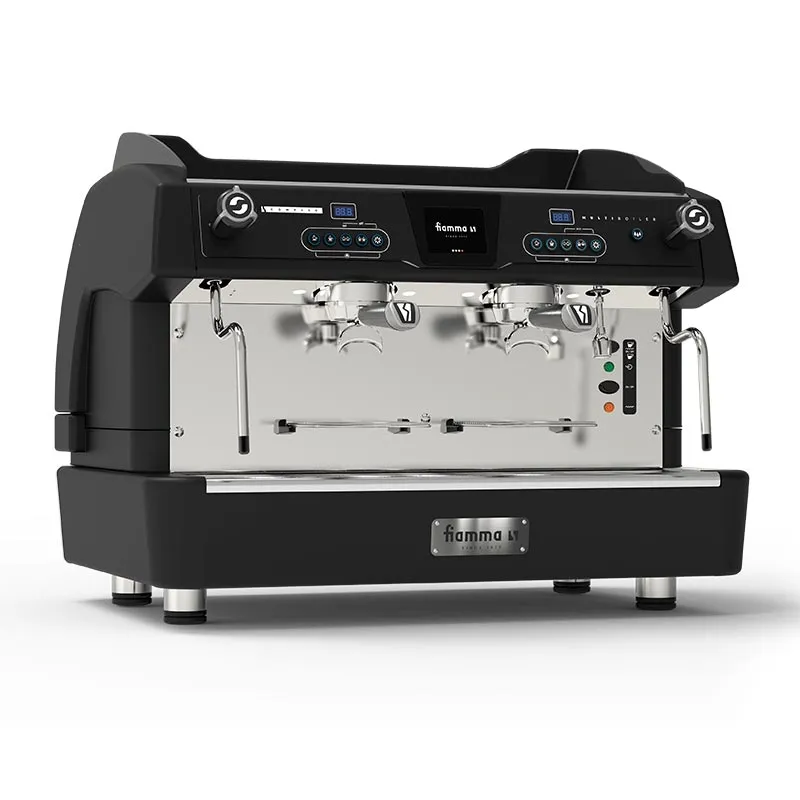 Fiamma Compass 2 Multiboiler Tall Cup Espresso Kahve Makinesi, 2 Gruplu, Siyah