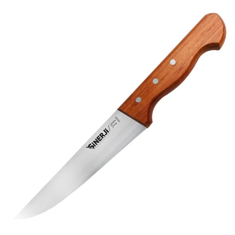 Sinerji Wooden No 3 Gül Saplı Kasap Bıçağı, 18.5 cm