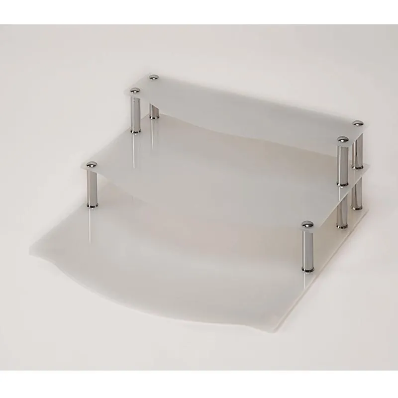 Zicco ZCP-570 Akrilik Merdiven Stand, 3 Katlı, 59x60x22x10 cm