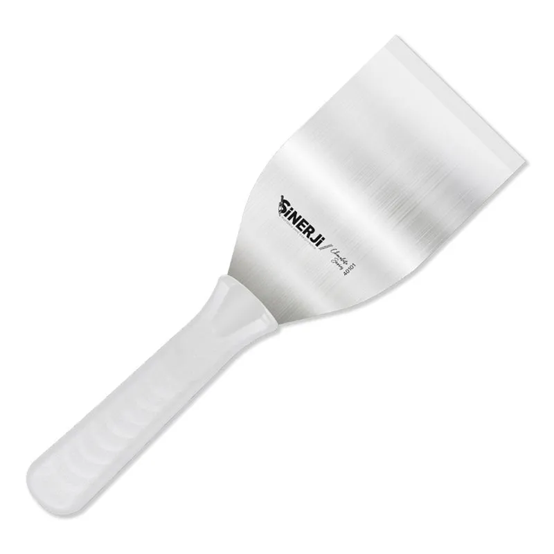 Sinerji Chocolate No 1 Plastik Saplı Spatula, 11.5 cm, Beyaz