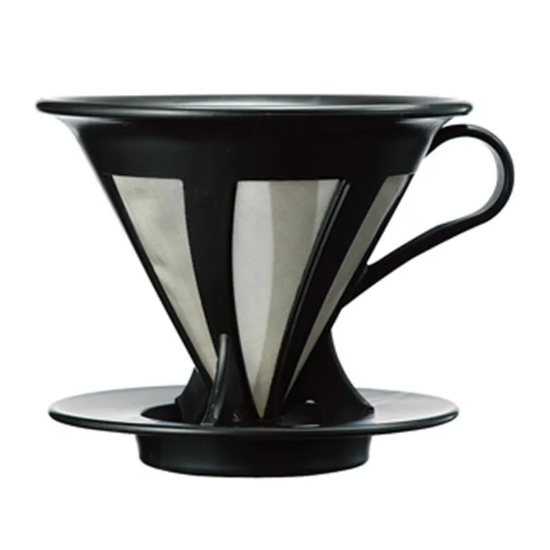 Hario CFOD-02B 02 Kendinden Filtreli Dripper, Siyah