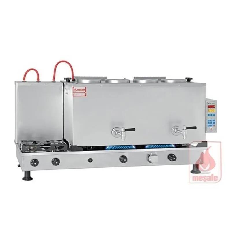Meşale Inox Çay Kazanı, Akıllı, Full Otomatik, 4 Demlikli