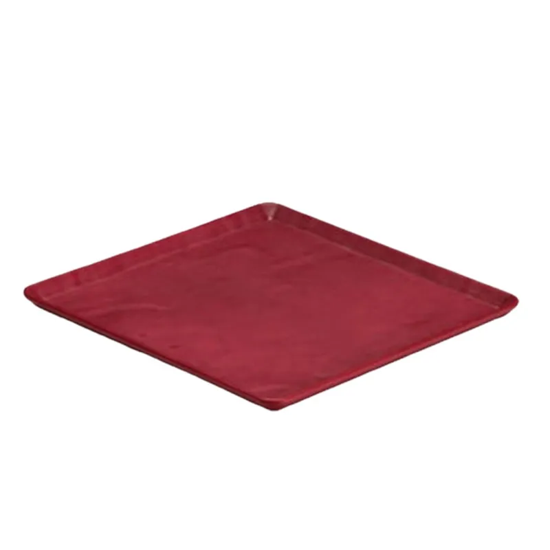 Zicco K-9250 Taş Model Melamin Teşhir Tepsisi, 29x29 cm, Kırmızı