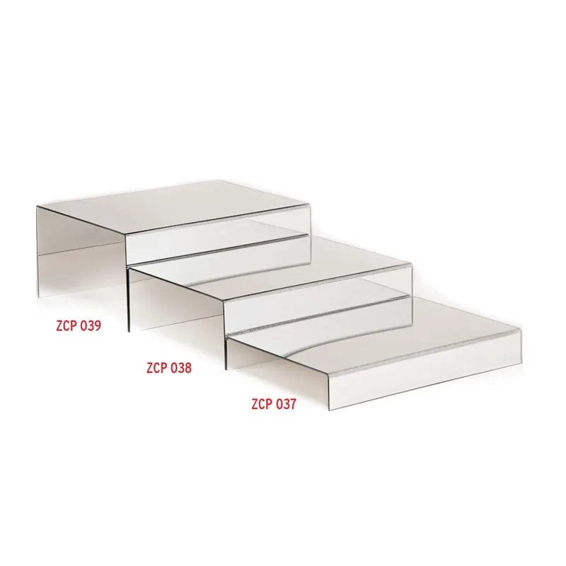 Zicco ZCP-039 Aynalı Merdiven Teşhir Standı, 26x35x15 cm