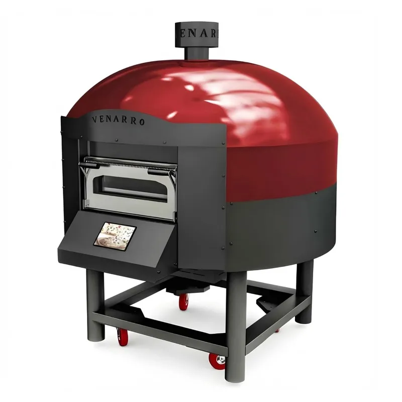 Venarro Galadri Döner Tabanlı Pizza Fırını, 30 cm x 6 Pizza Kapasiteli, Elektrikli, Kırmızı