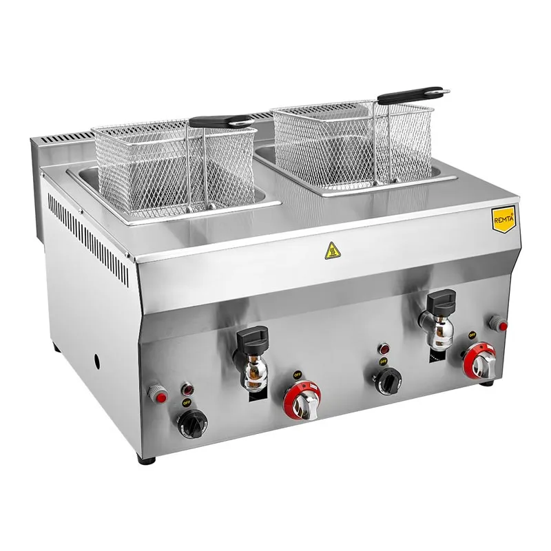 Remta R113CE Musluklu Fritöz, 8+8 L, LPG