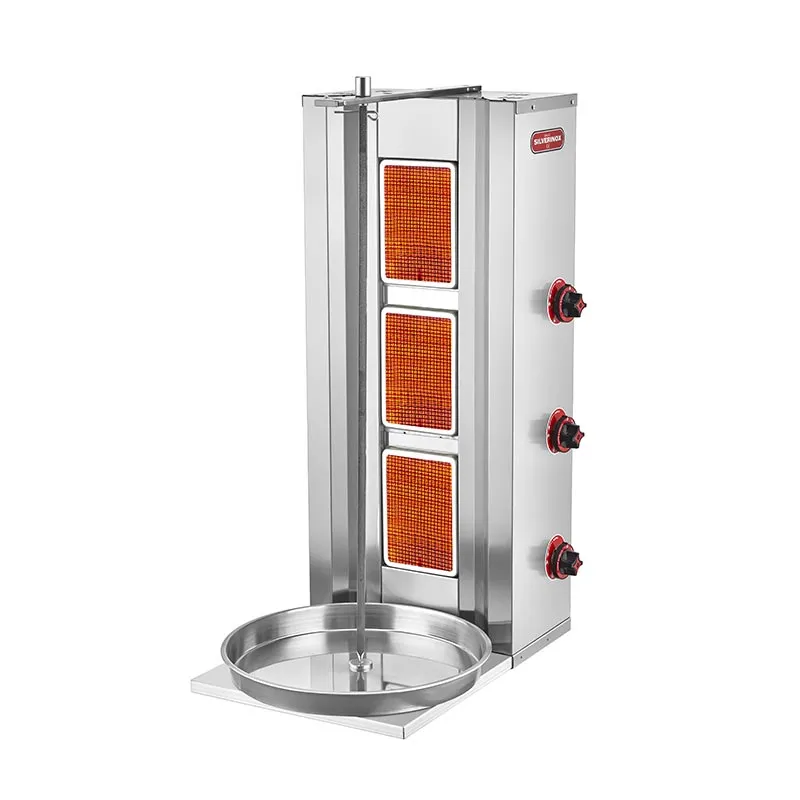 SilverInox 2165 Döner Ocağı, 3 Radyanlı, Doğalgazlı