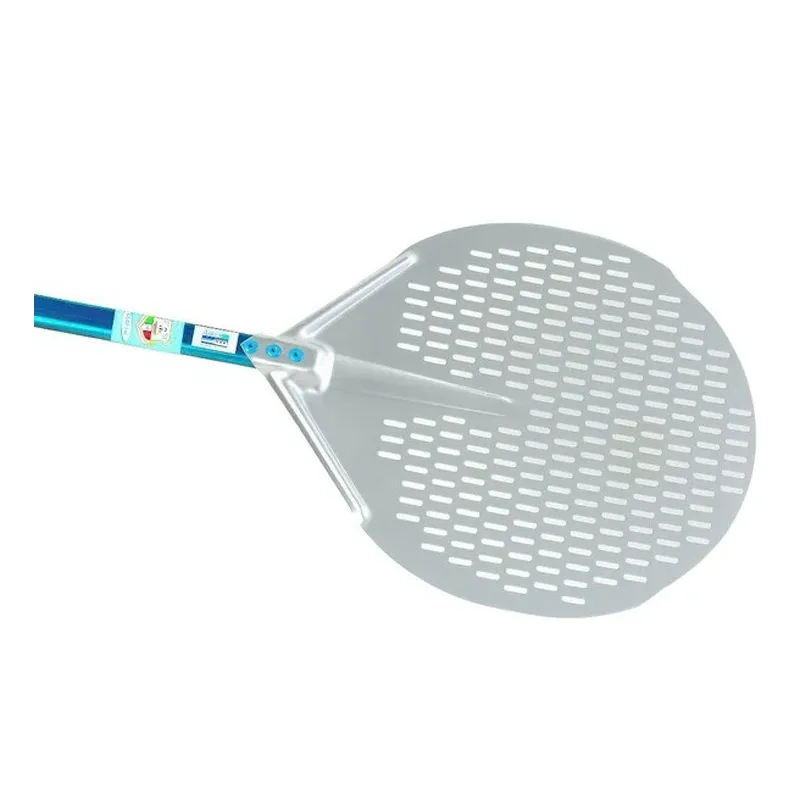 Gi-Metal A-32F/120 Alüminyum Delikli Pizza Küreği, 33 cm
