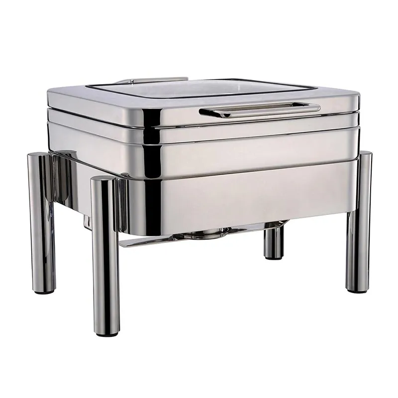 Öztiryakiler Dikdörtgen Chafing Dish, 6 L, Jel Yakıtlı