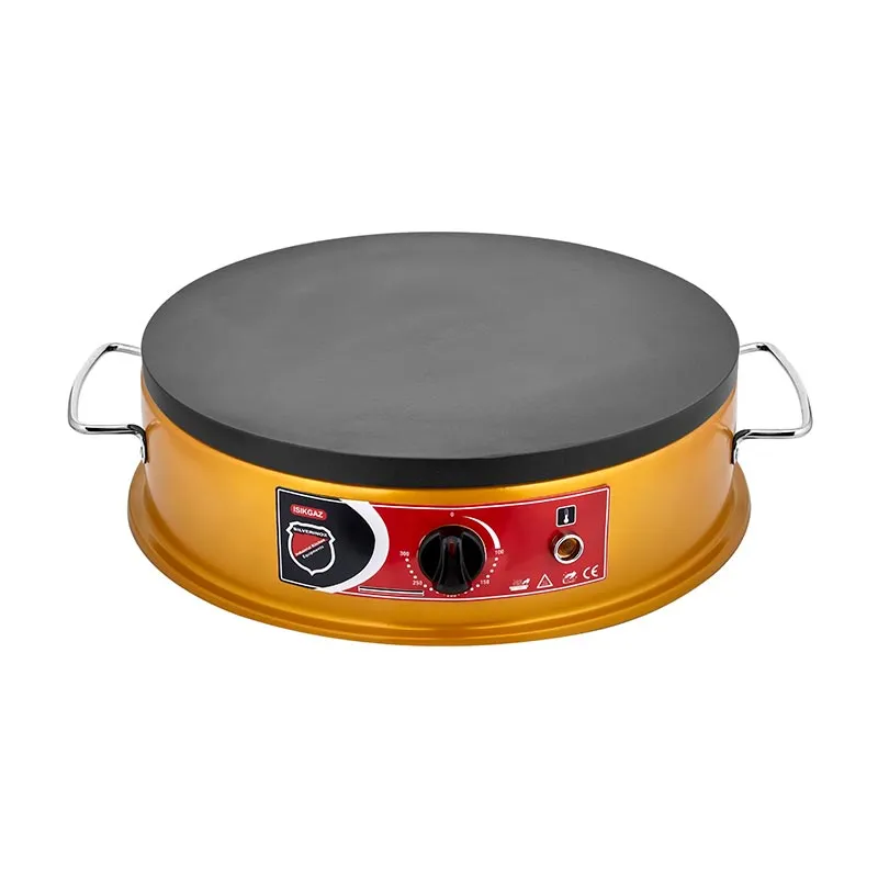 SilverInox CRP-01 Krep Makinesi, 40 cm, Elektrikli, Gold