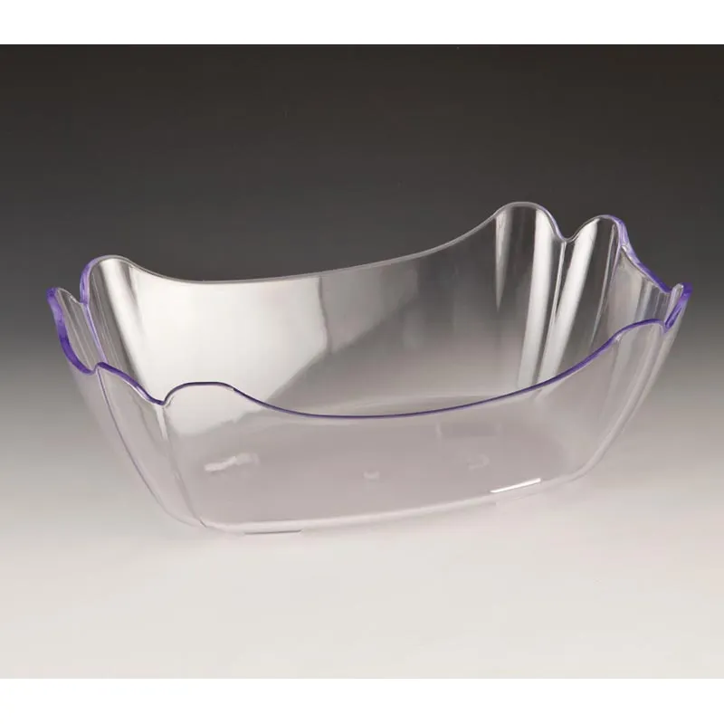 Zicco ZCP-337 Dikdörtgen Polikarbon Teşhir Kasesi, 27x18x9 cm, Şeffaf