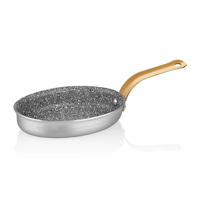 Altınbaşak Alu Mini Oval Tava 11x17 cm, Granit Kaplamalı
