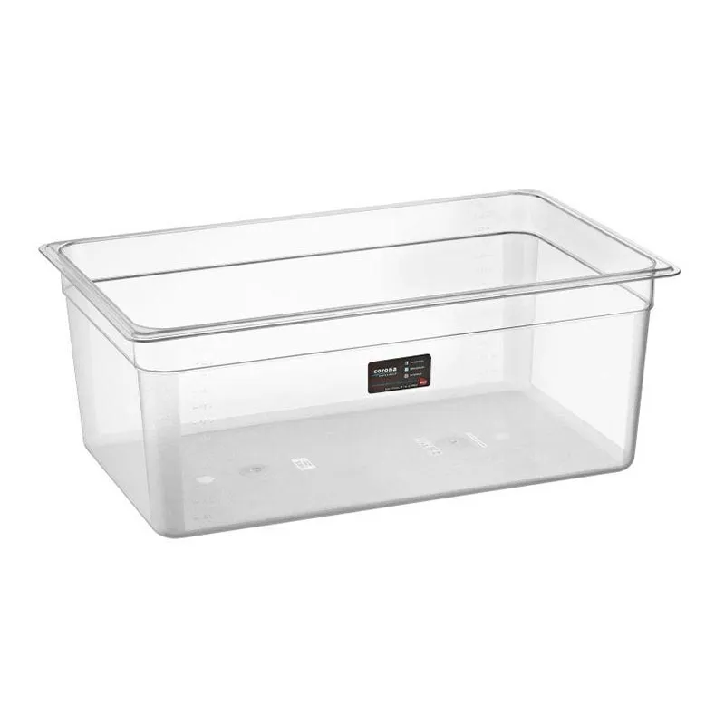 Bora Plastik GN 1/1-200 mm Polikarbon Gastronorm Küvet, 26 L