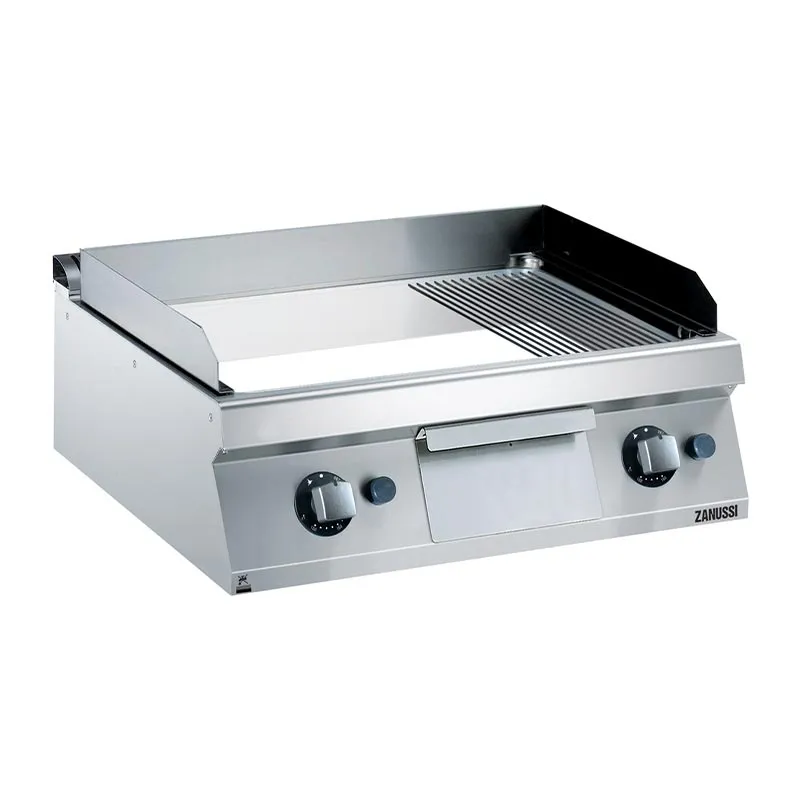 Zanussi 372041 Krom Plaka Düz ve Nevürlü Yüzey Pleyt Izgara, 800x700x250 mm, Gazlı