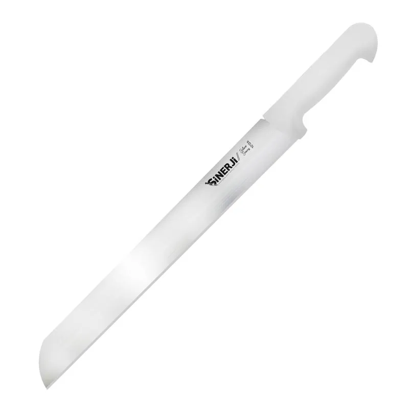 Sinerji Silver Plastik Saplı Kaşar Bıçağı, 35 cm, Beyaz