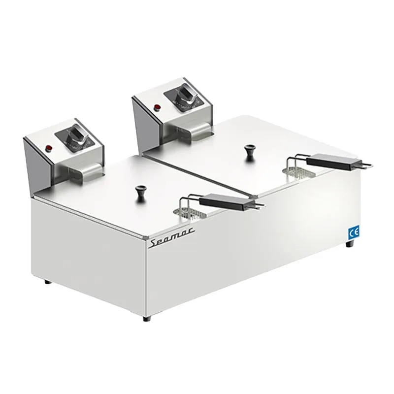 Seamac FRE16 Çift Kapaklı Fritöz, 8+8 L, Elektrikli