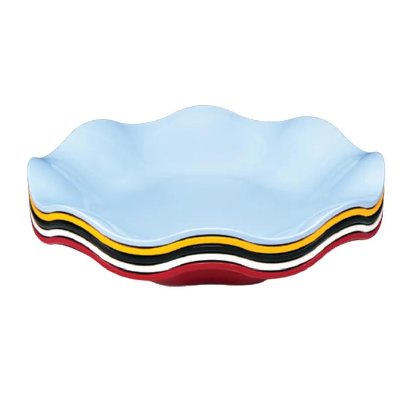 Zicco K-1043 Melamin Papatya Teşhir Tabağı, 45x7 cm, Beyaz
