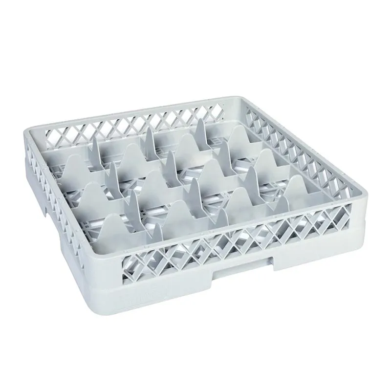 Tribeca Bardak Basketi, 16 Bölmeli, 500x500x100 mm, Gri