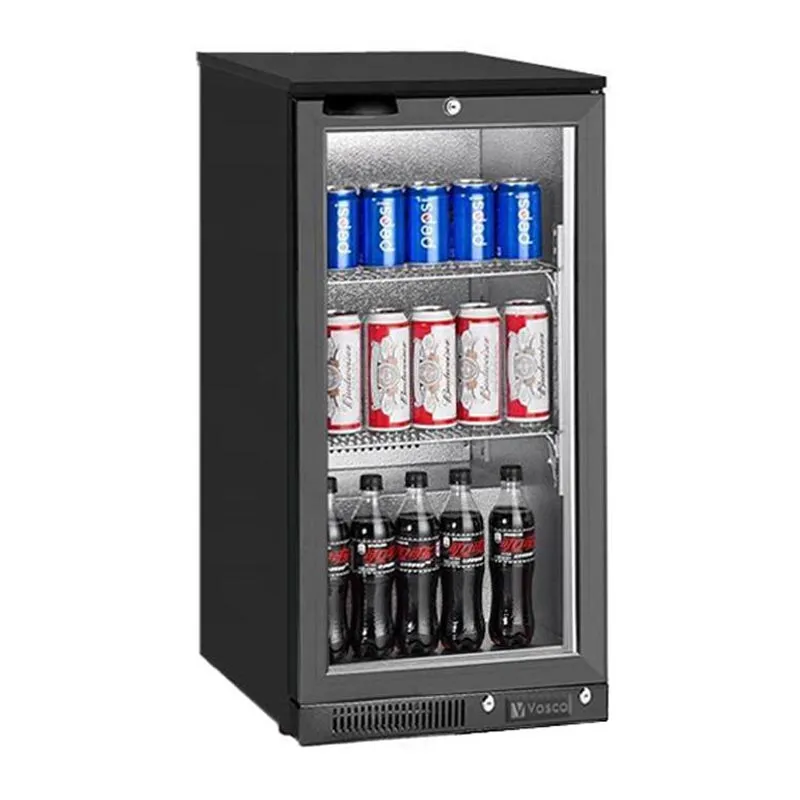 Vosco VBBC-150S Tek Kapılı Bar Arkası Şişe Soğutucu Dolap, 138 L, Siyah