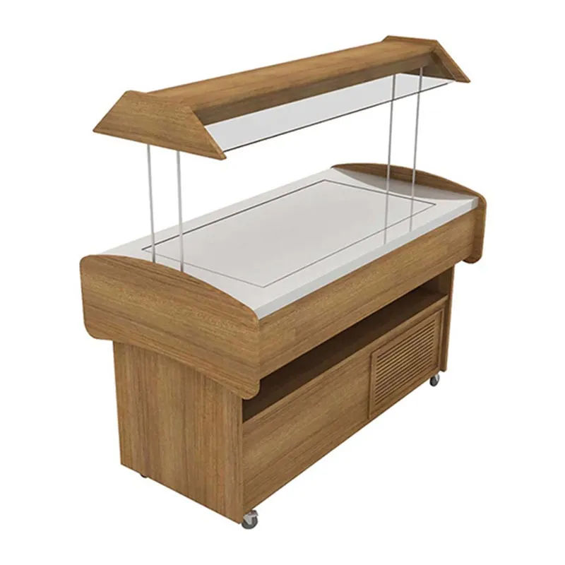 Öztiryakiler Soğutmalı Düz Yüzeyli Saladbar, 153x149x78 cm, Elektrikli
