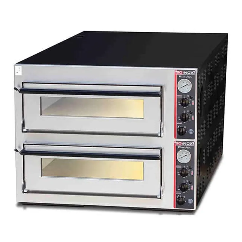 Soinox P66.D 30 cm x 6+6 Pizza Kapasiteli Çift Katlı Derin Pizza Fırını, Elektrikli