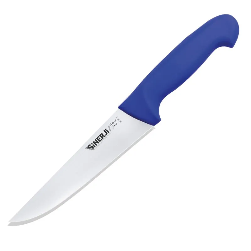 Sinerji Protrend No 3 Plastik Saplı Kasap Bıçağı, 18.5 cm, Mavi