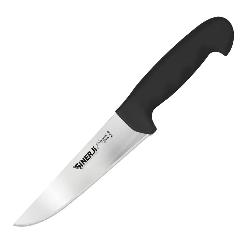 Sinerji Fingerprint No 5 Plastik Saplı Kasap Bıçağı, 25 cm, Siyah