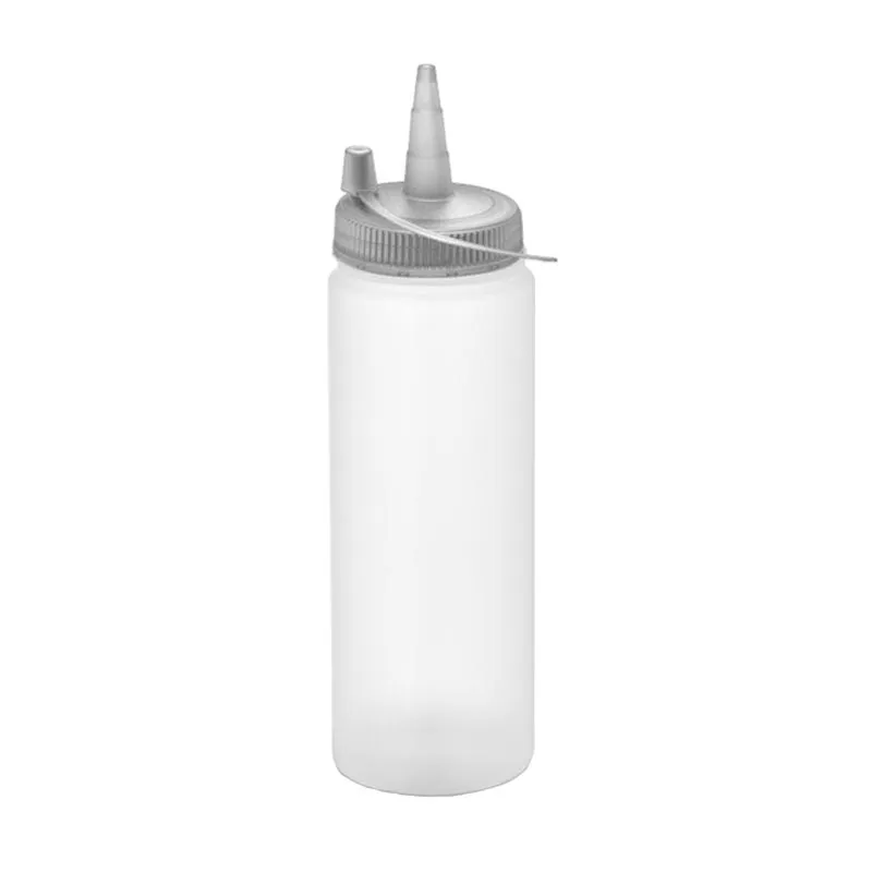 GastroPlast GPSC-250 Kapaklı Fişek Sosluk, 250 ml, Şeffaf