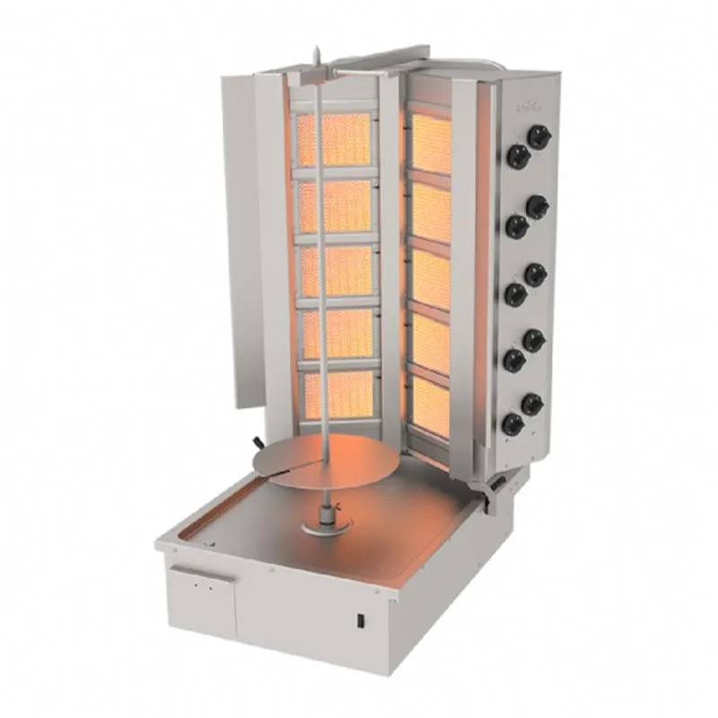 Atalay ADG-10A Alttan Motorlu V Tipi Döner Makinesi, 5+2 Radyanlı, Doğalgazlı
