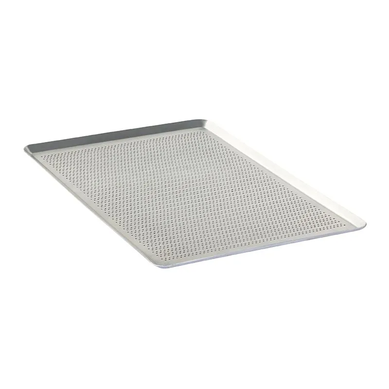 Almetal İtalyan Açılı Alüminyum Delikli Tava, 2 mm, 38x46x1 cm