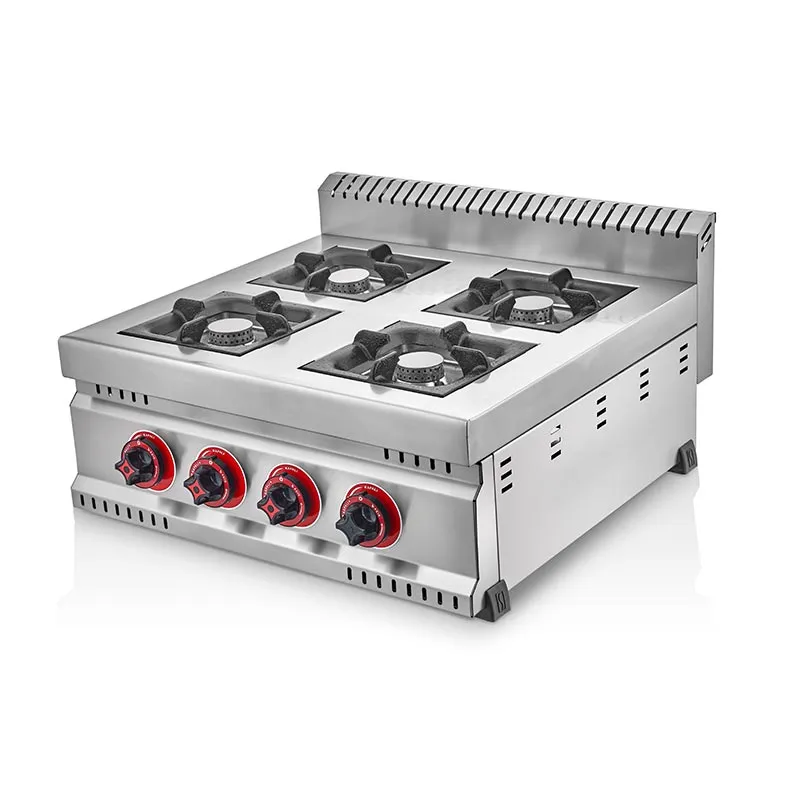 SilverInox 2907-PR Set Üstü 4 Yanışlı Profesyonel Ocak, 55x60x15.5 cm